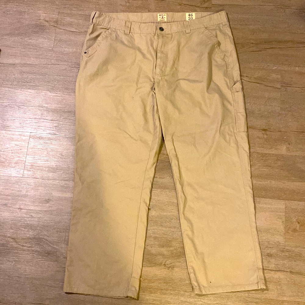 Red head work pants